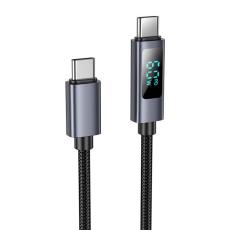 Hoco - HOCO USB-C till USB-C Kabel 3A 60W X112 1 m - Svart
