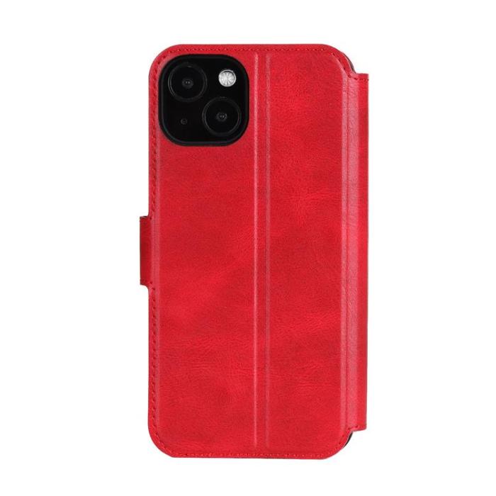 Boom of Sweden - BOOM iPhone 14 Plus Plånboksfodral Calfskin - Röd