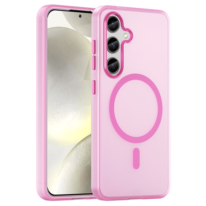 A-One Brand - Galaxy S25 Plus/S24 Plus Mobilskal MagSafe Frost - Rosa
