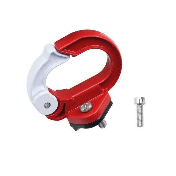 OEM - Cykel/Skoter Shopping Hållare Hook Aluminium - White/Röd
