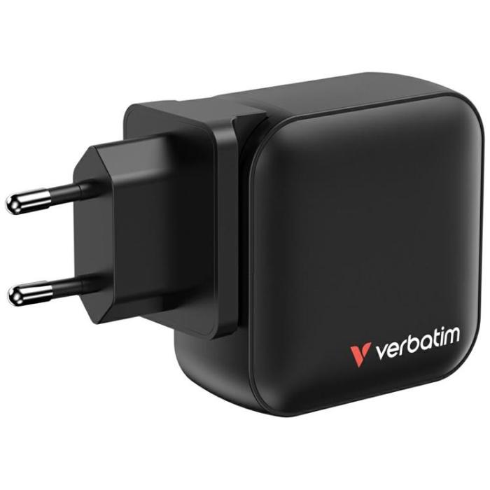Verbatim - Verbatim Snabbladdare 100W PD 3xUSB-C QC 1xUSB-A GaN Mini - Svart