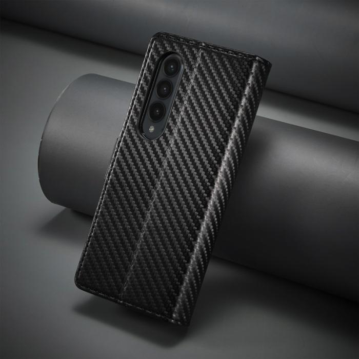 LC.imeeke - LC.IMEEKE Samsung Galaxy Z Fold3 5G Plånboksfodral Konstläder - Vit
