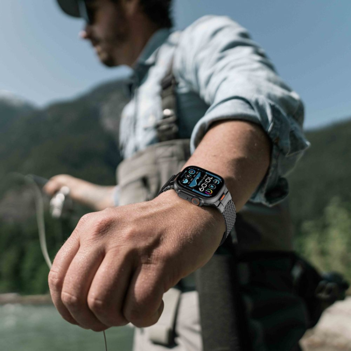 Tech-Protect - Tech-Protect Armband För Apple Watch (42/44/45/49 mm) Milano Vanguard - Svart