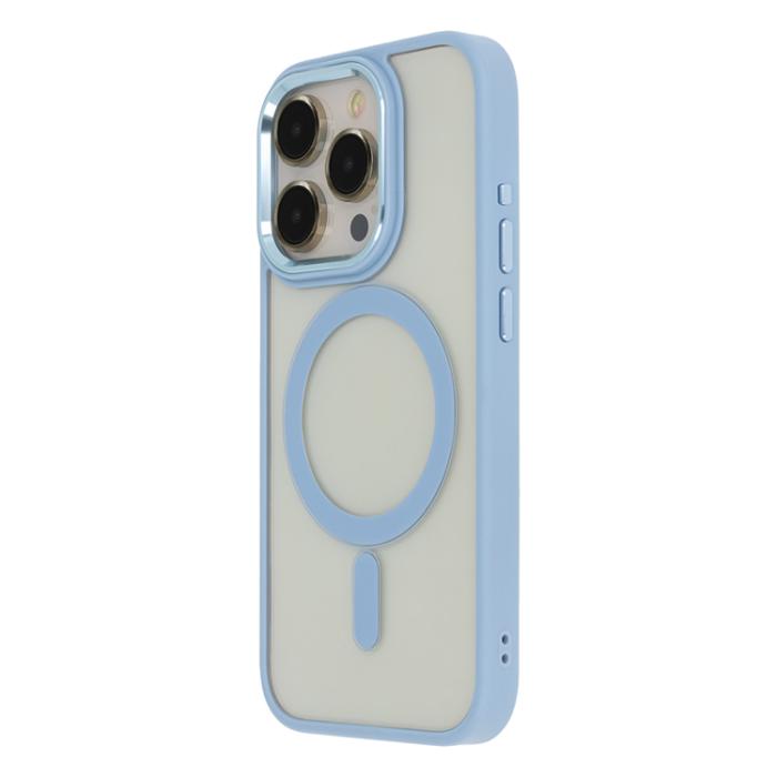 Tecto Shield - Tecto Shield iPhone 15 Mobilskal MagSafe Satin Elegant - Blå