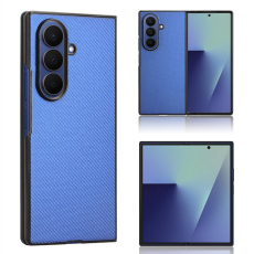 A-One Brand - Galaxy Z Fold7 Mobilskal Shockproof Carbon Fiber - Blå
