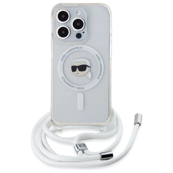 Karl Lagerfeld iPhone 16 Pro Mobilskal MagSafe Crossbody IML Karl Head | 2353 | AlltMobil