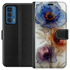 iSecrets - Plånboksfodral till Motorola Edge 20 Pro med Silkesblommor