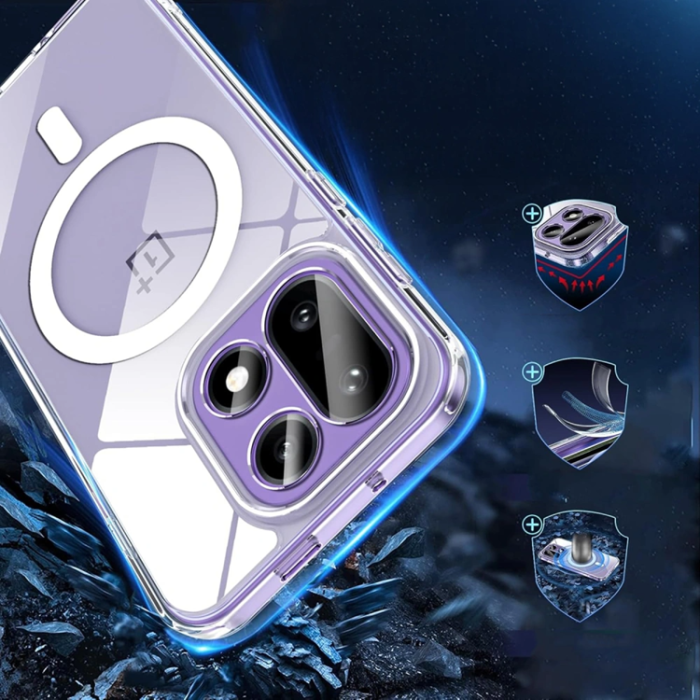 Tech-Protect - Tech-Protect Mobilskal För OnePlus 15 MagSafe Flexair Hybrid - Clear