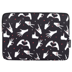 CANVASARTISAN - CANVASARTISAN Datorfodral 11'' Fingers Pattern H21-01 - Svart
