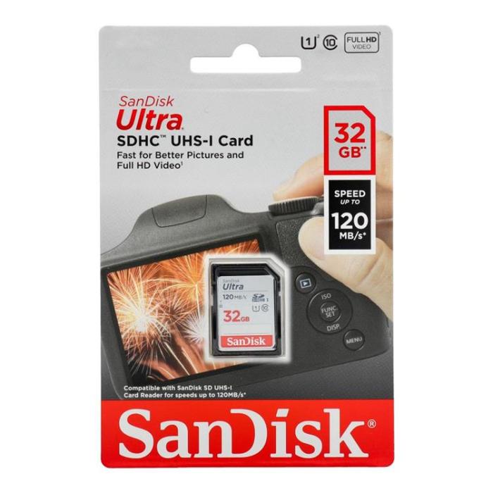 Sandisk - Sandisk Minneskort Ultra SDHC 32GB 120MB/s