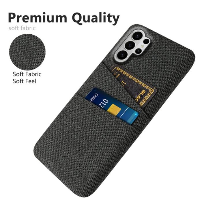 OEM - Samsung Galaxy S26 Ultra Skal Tyg + Hård PC - Svart