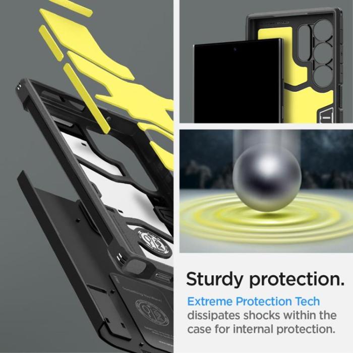 Spigen - Spigen Galaxy S24 Ultra Mobilskal Tough Armor - Svart