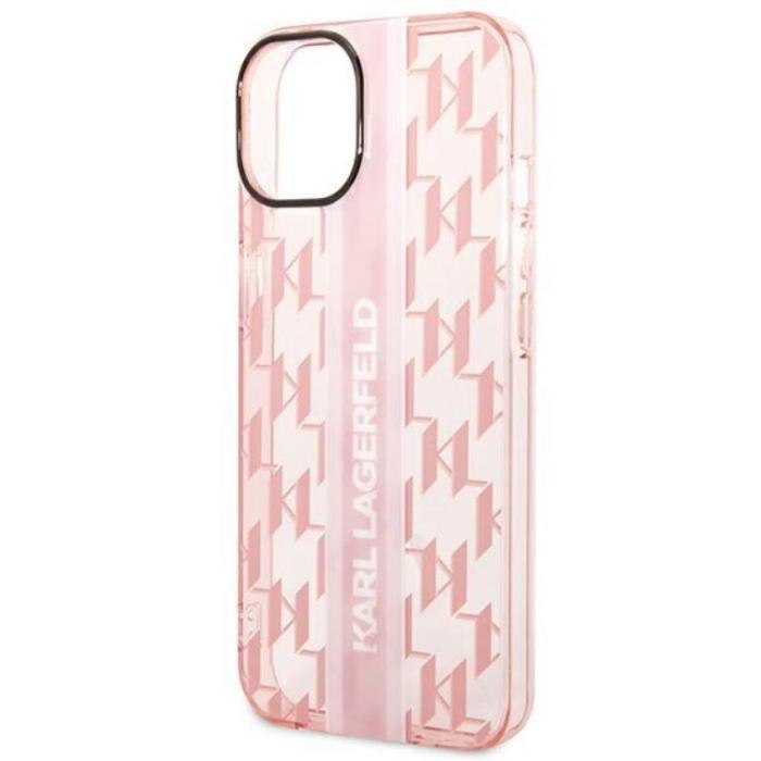 KARL LAGERFELD - Karl Lagerfeld iPhone 14 Plus Skal Mono Vertical Stripe - Rosa