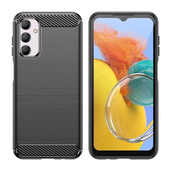 OEM - Galaxy M14 Mobilskal Carbon Flexible - Svart