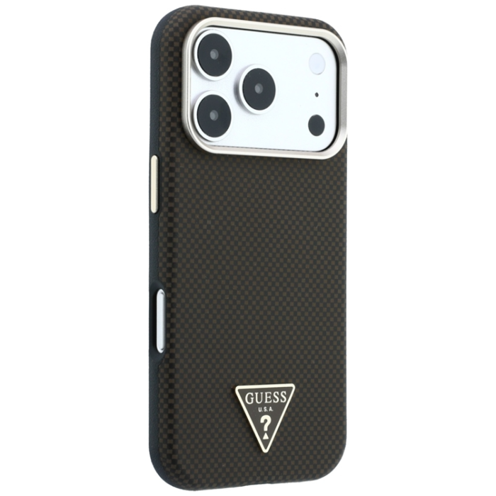 Guess - Guess Mobilskal För iPhone 18 Pro/17 Pro Magsafe Kevlar Triangle Logo
