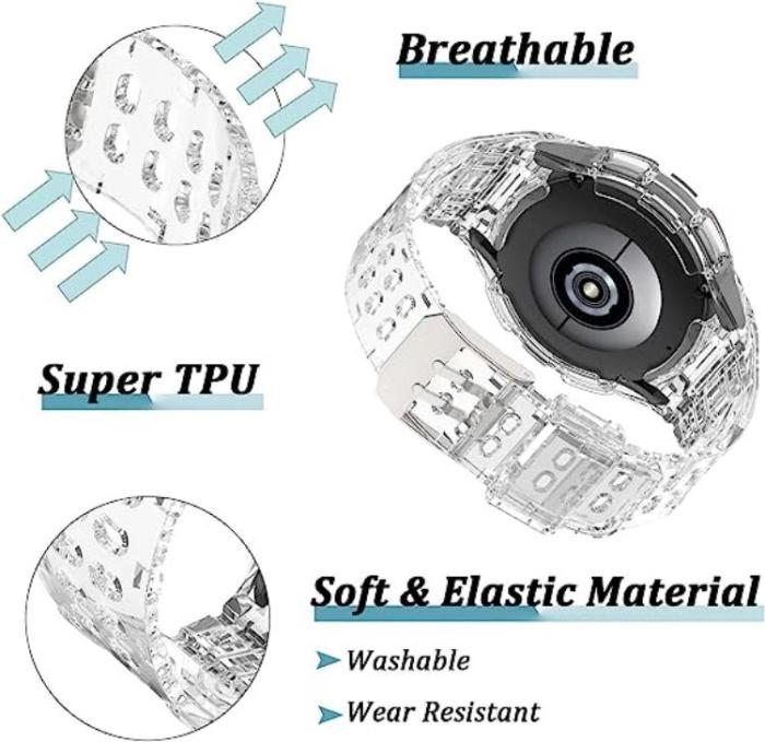 OEM - Galaxy Watch 4/5 (46mm) Replacement Case Band - Clear