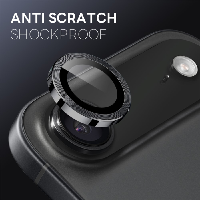 NORTHJO - Northjo iPhone 17 Air Härdat Glas Kameraskydd - Svart