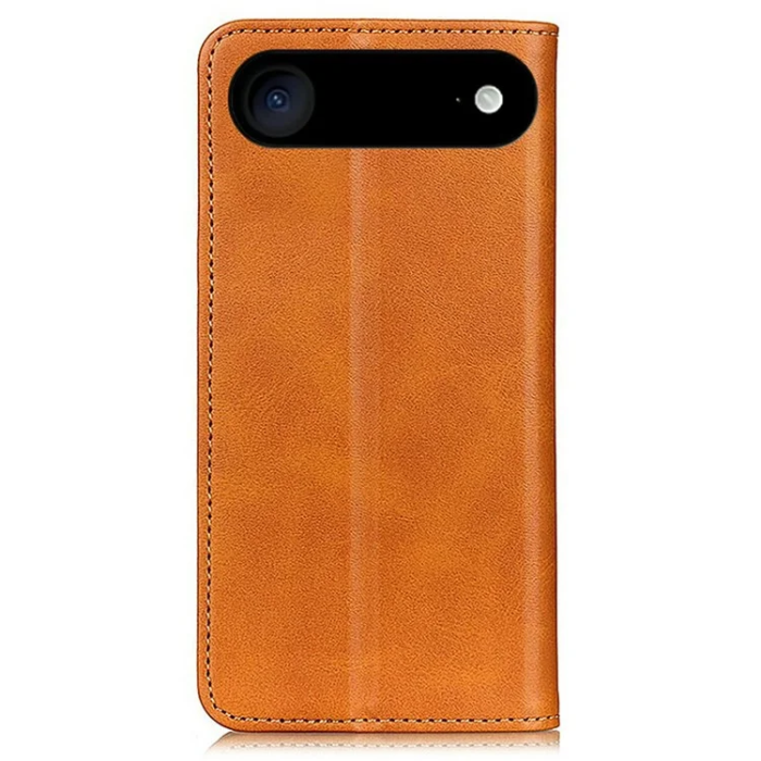 A-One Brand - iPhone 17 Air Plånboksfodral Äkta läder - Brun