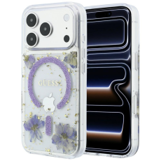 Guess - Guess Mobilskal F&ouml;r iPhone 18 Pro/17 Pro Magsafe Resin Flowers