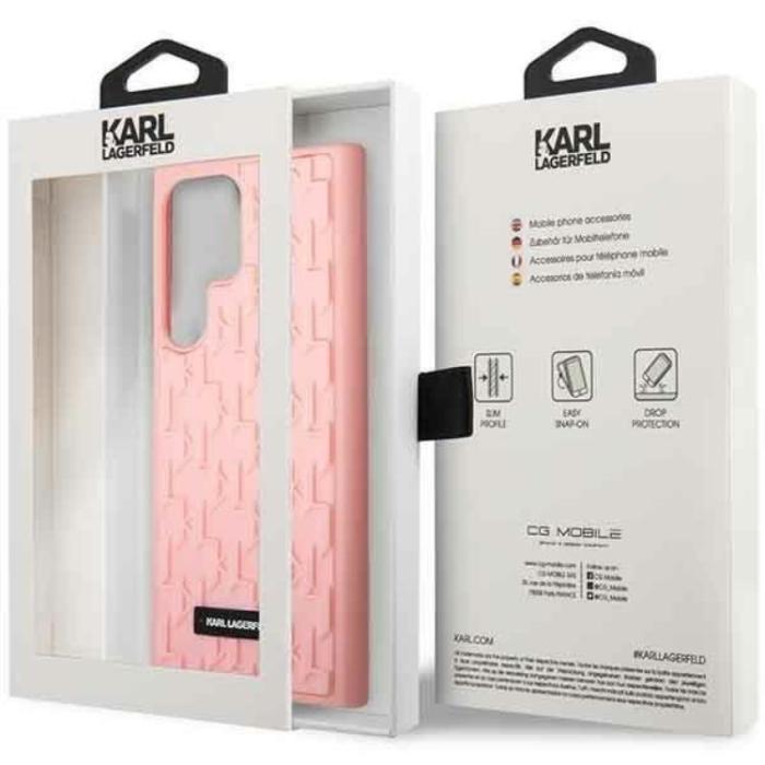 KARL LAGERFELD - Karl Lagerfeld Galaxy S23 Ultra Skal 3D Monogram - Rosa