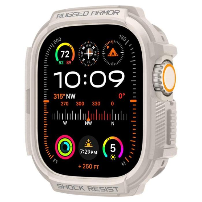 Spigen - Spigen Apple Watch Ultra (49mm) Skal Rugged Armor - Dune Beige