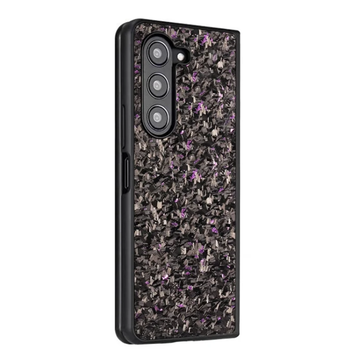 A-One Brand - Galaxy Z Fold 6 5G Mobilskal Aramid Fiber Forged Texture - Röd