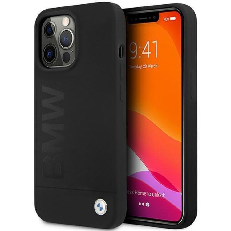 BMW iPhone 13 Pro/13 Mobilskal Silicone Signature Logo - Svart | 2353 | AlltMobil