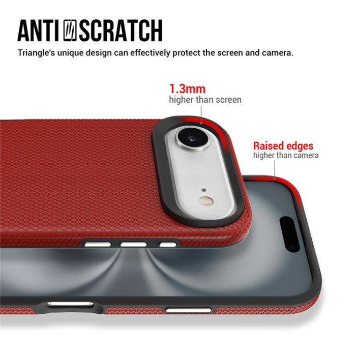 A-One Brand - iPhone 17 Air Mobilskal MagSafe Protective TPU+PC - Röd