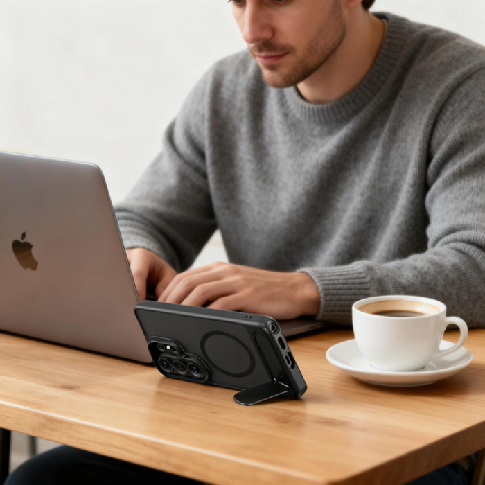 Tech-Protect - Tech-Protect Mobilskal För Galaxy S26 Ultra Magsafe Magrack - Matt Svart