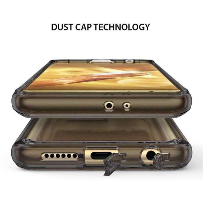 UTGATT4 - Ringke Fusion Shock Absorption Skal till Huawei Honor 9 - Grå