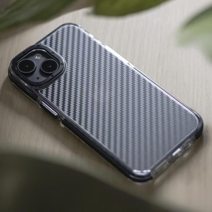 OEM - iPhone 13 Pro Mobilskal Acrylic Carbon - Svart