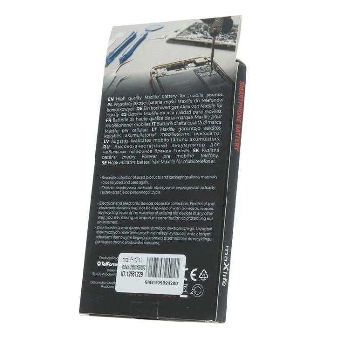 Maxlife - Maxlife iPhone 13 Mini Batteri 2406mAh Utan BMS flex