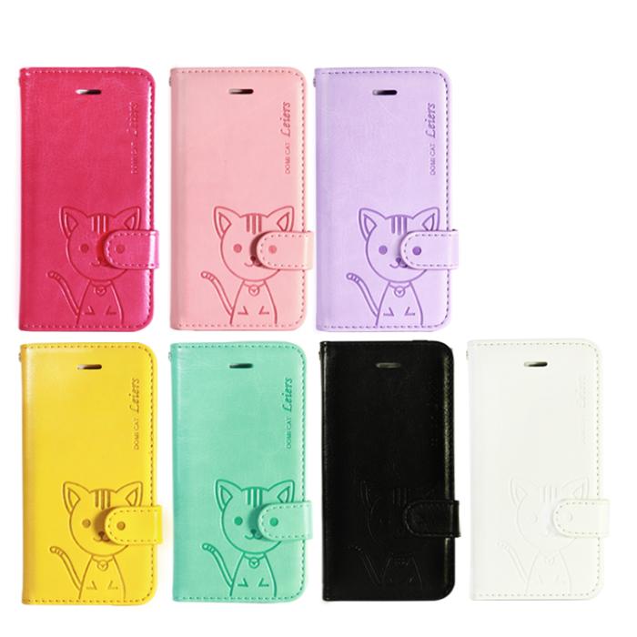 UTGATT5 - Leiers Domi Cat Plånboksfodral till iPhone 5/5S - Vit
