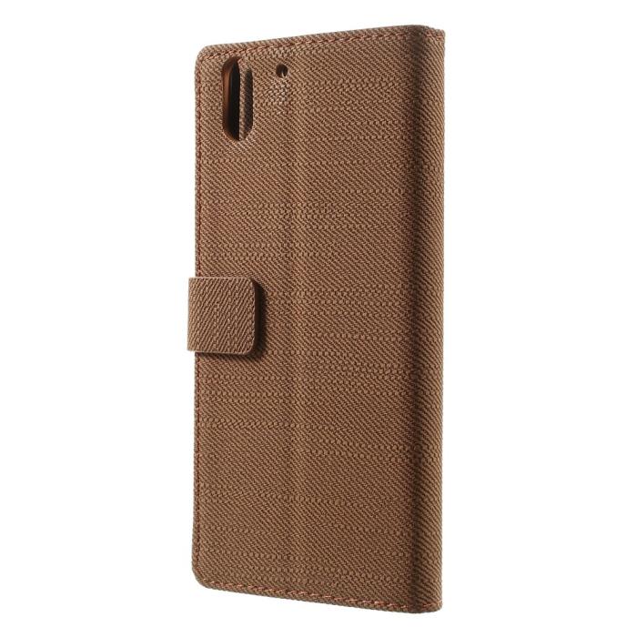 OEM - Plånboksfodral till HTC Desire Eye - Brun