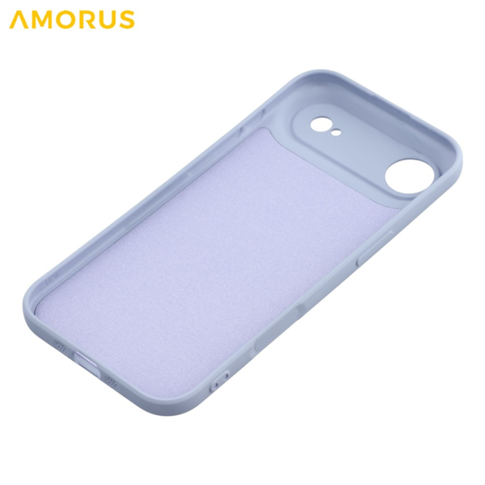 Amorus - AMORUS iPhone Air Mobilskal Precise Cutouts TPU Fiber - Ljuslila