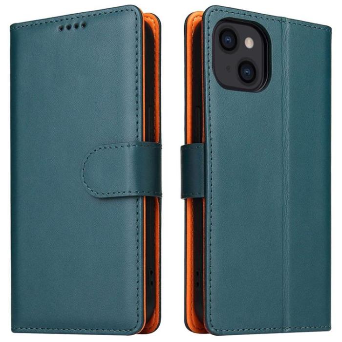 OEM - iPhone 14 Plus Plånboksfodral Dual Flip - Grön