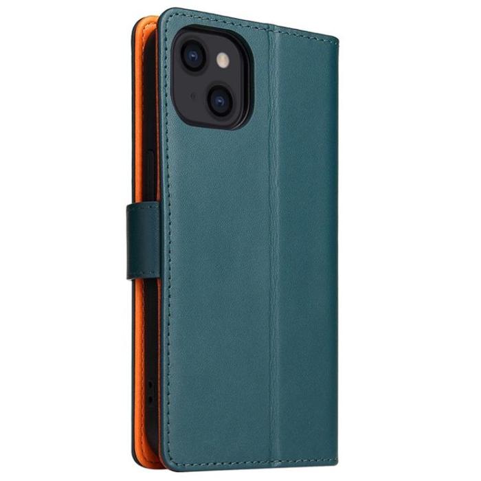 OEM - iPhone 14 Plus Plånboksfodral Dual Flip - Grön