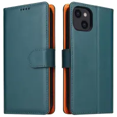 OEM - iPhone 14 Pro Plånboksfodral Dual Flip - Grön