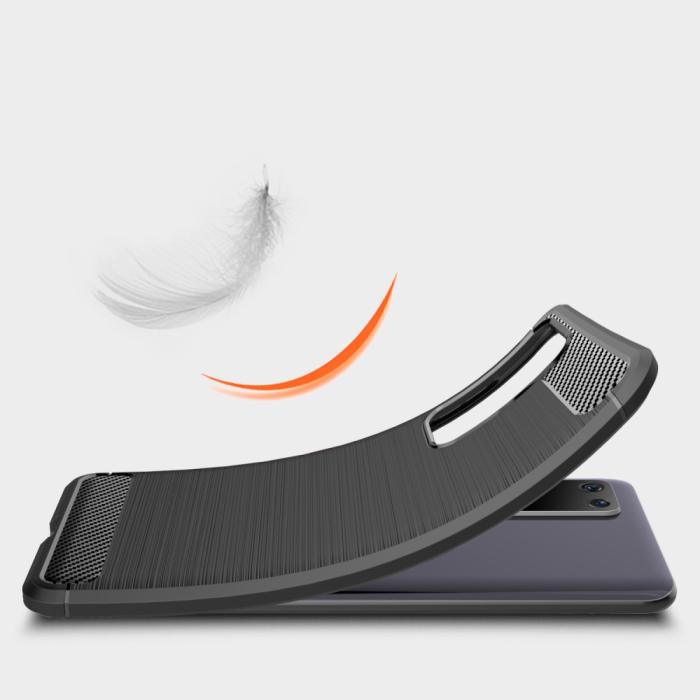 OEM - Carbon Fiber mobilskal till Huawei P40 - Blå