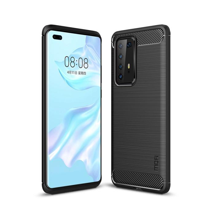 OEM - Carbon Fiber mobilskal till Huawei P40 Pro - Svart