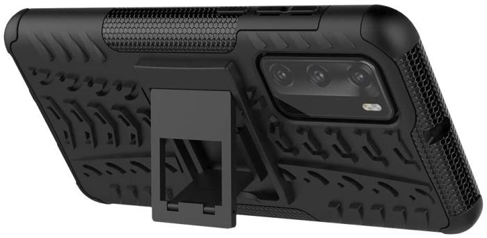 OEM - Tyre Kickstand mobilskal till Huawei P40 - Svart