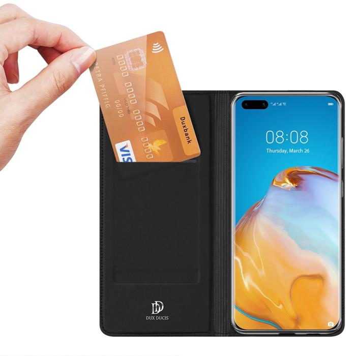 Dux Ducis - Dux Ducis Skin X Plånboksfodral Huawei P40 - Svart