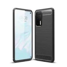 OEM - Carbon Fiber mobilskal till Huawei P40 - Svart