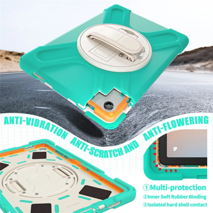 A-One Brand - Galaxy Tab A11 Plus Mobilskal Kickstand Silikon Axelrem