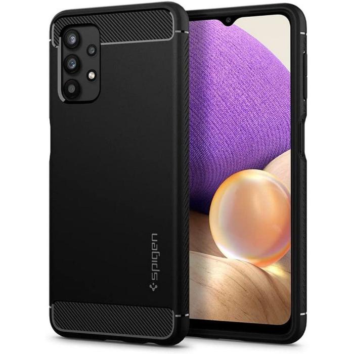 UTGATT5 - Spigen - Rugged Armor Mobilskal Galaxy A32 5G - Matte Svart