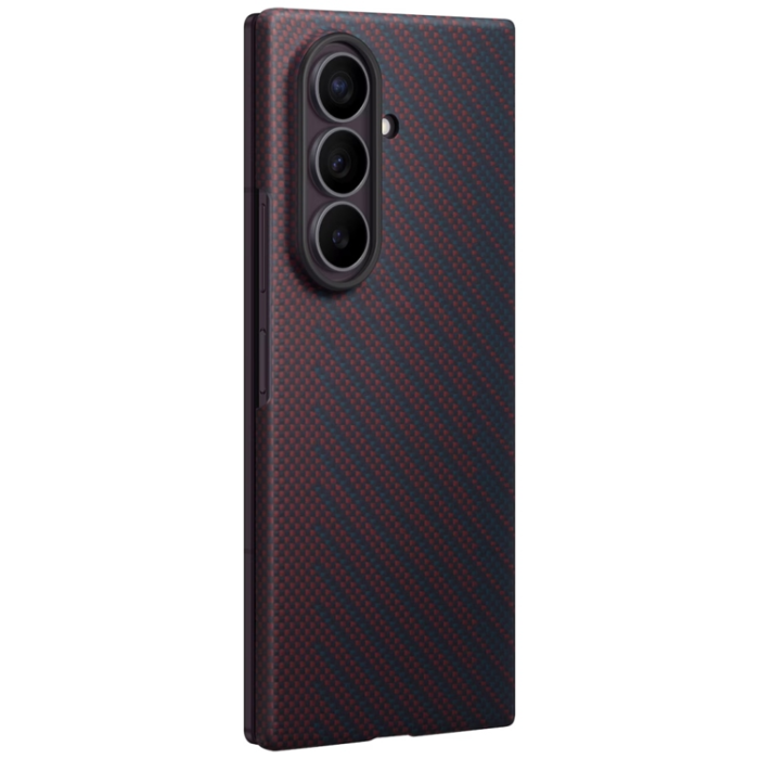 Samsung - Samsung Mobilskal för Galaxy Z Fold 8 Ultra Carbon Magnet - Röd
