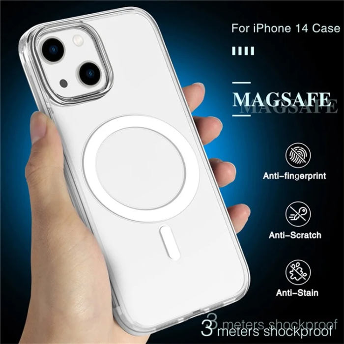 A-One Brand - iPhone 14 Pro Mobilskal MagSafe - Transparent
