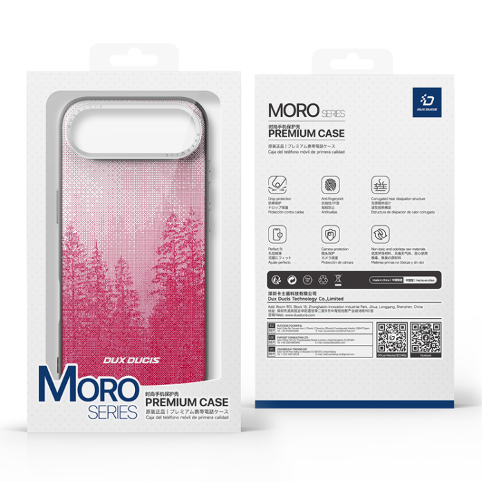 Dux Ducis - DUX DUCIS iPhone Air Mobiskal MagSafe UV Pattern Moro - Röd