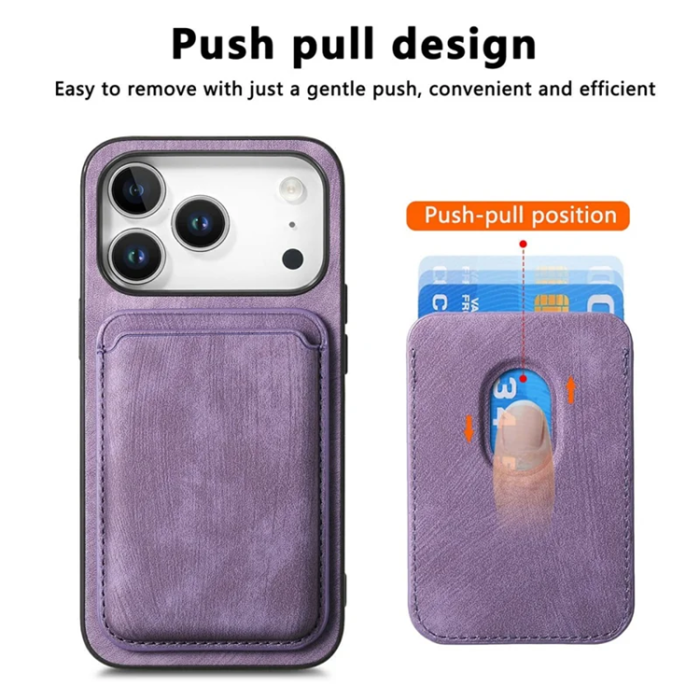 A-One Brand - iPhone 17 Pro Max Mobilskal Retro Detachable - Lila