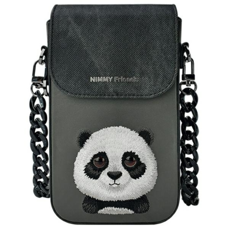 Nimmy Halsbandsfodral Big Eyed Pet 2.0 Panda - Svart | 2353 | AlltMobil